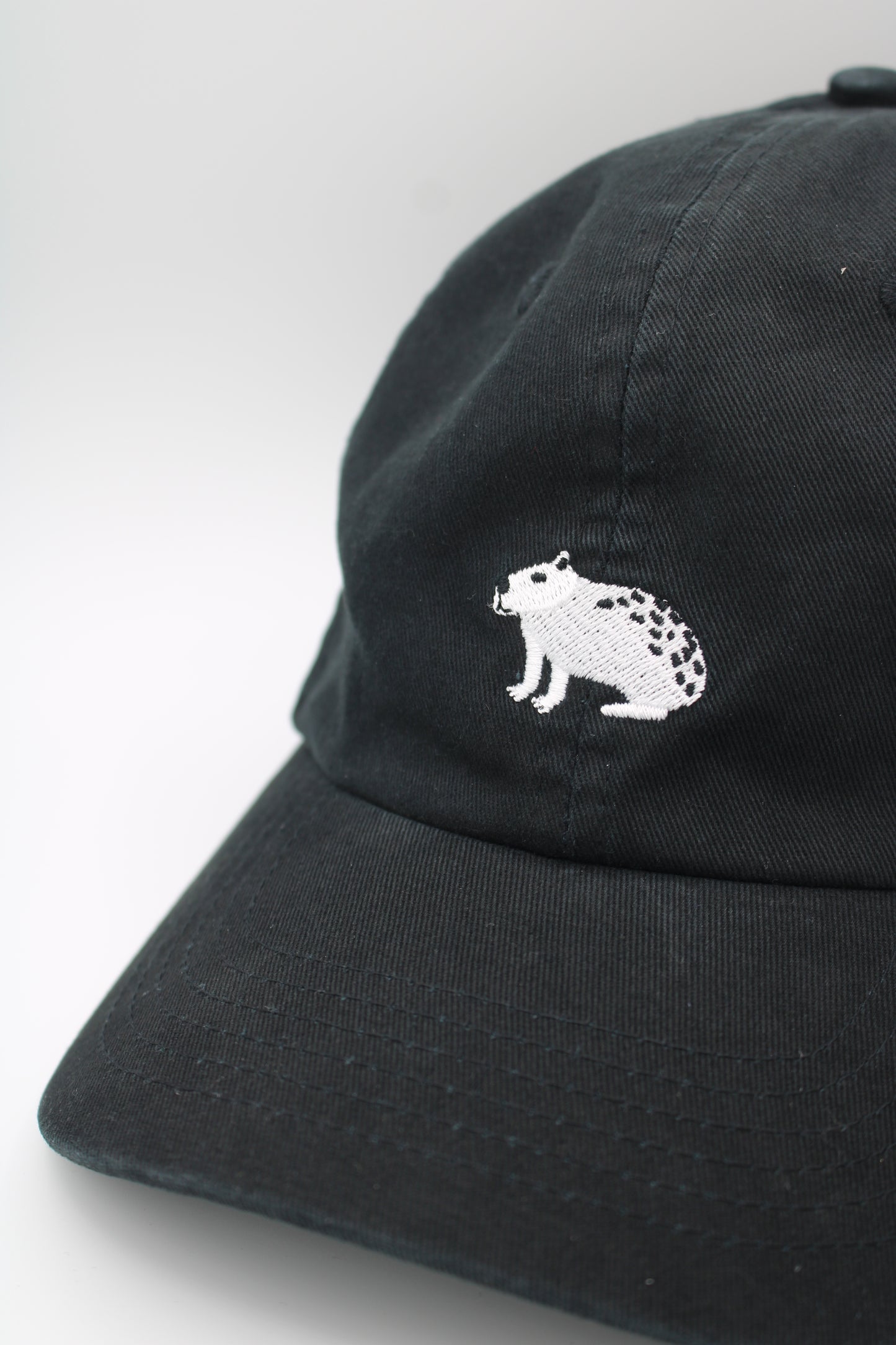 Capibara Dad Cap in Black