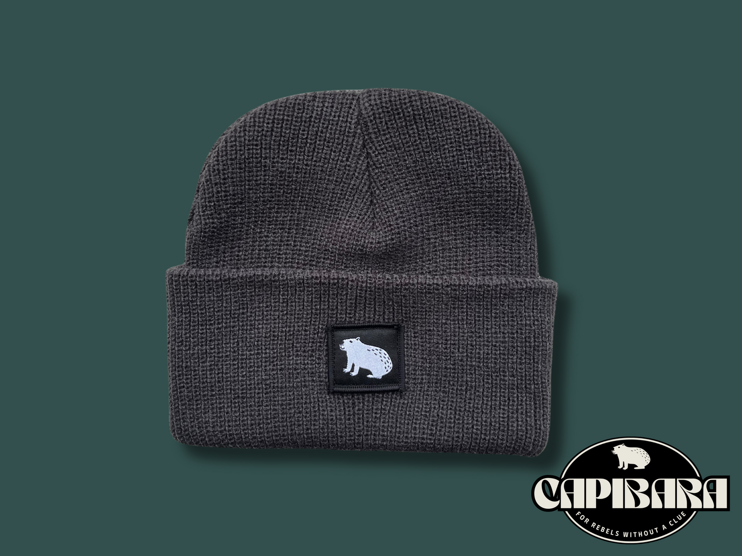 Capibara beanie in Grey Knitted