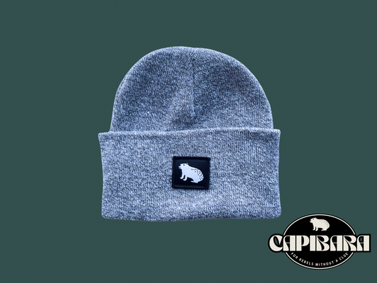 Capibara beanie in Blueish Grey