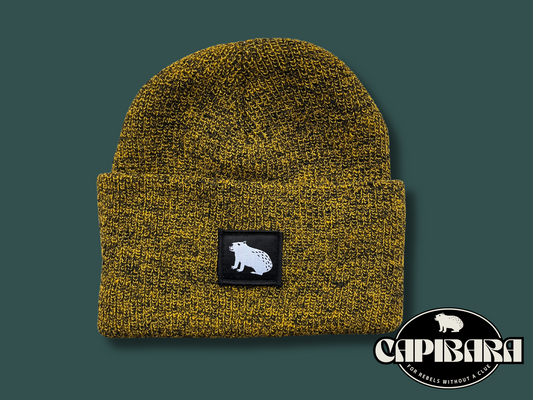 Capibara beanie in Classic Mustard Yellow