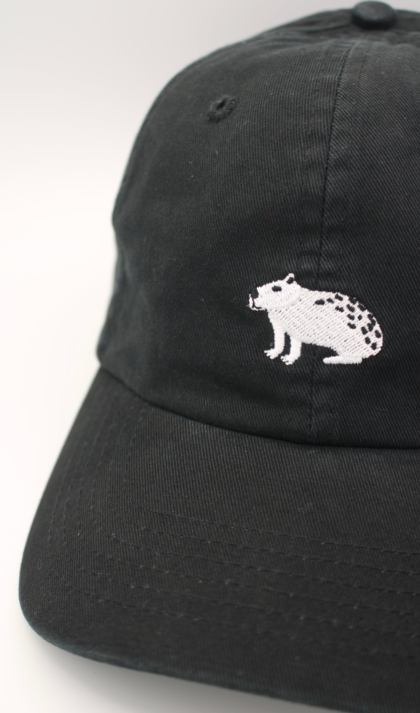 Capibara Dad Cap in Black