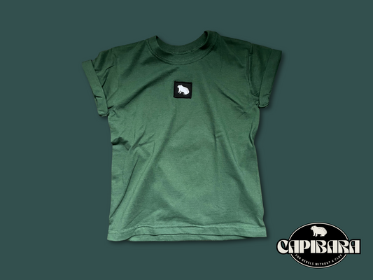 Capibara T-shirt in bottle green