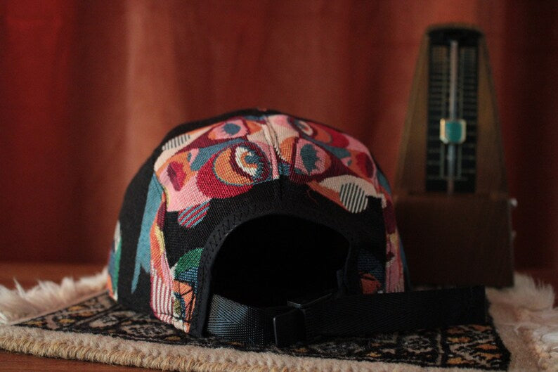 Handmade fivepanel series Gallery Noir Face-Print Cap